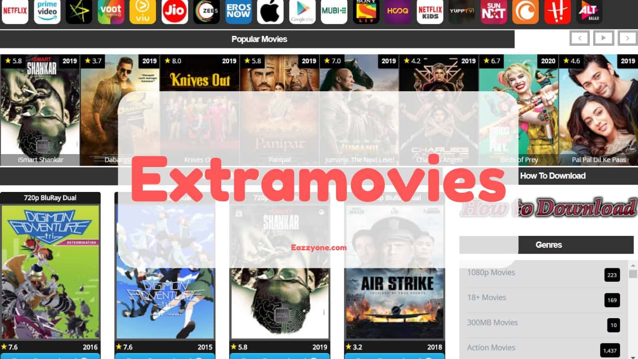 Extramovies 2020 – Illegal HD Movies Download Website